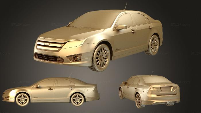 Автомобили и транспорт (Ford Fusion гибрид, CARS_1586) 3D модель для ЧПУ станка